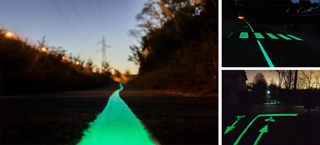 OliKrom : notre peinture luminescente qui sécurise les routes la nuit