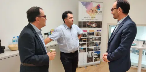 Visite Thomas Cazenave dans notre entreprise Olikrom