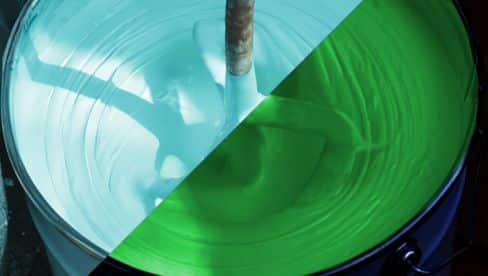 Peinture couleur bleu